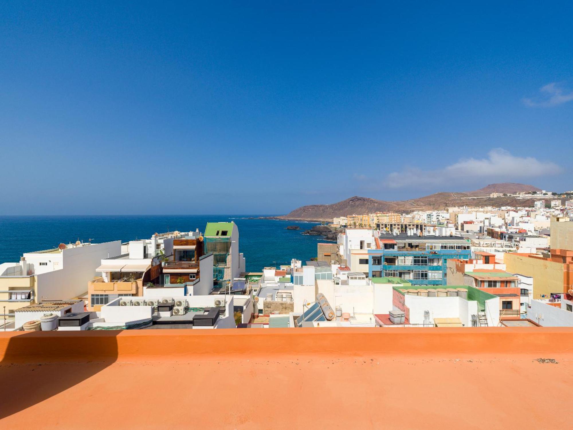 Casita Canaria Playa Beachfront Access & Lateral Ocean View With Terrace Las Palmas de Gran Canaria Eksteriør billede