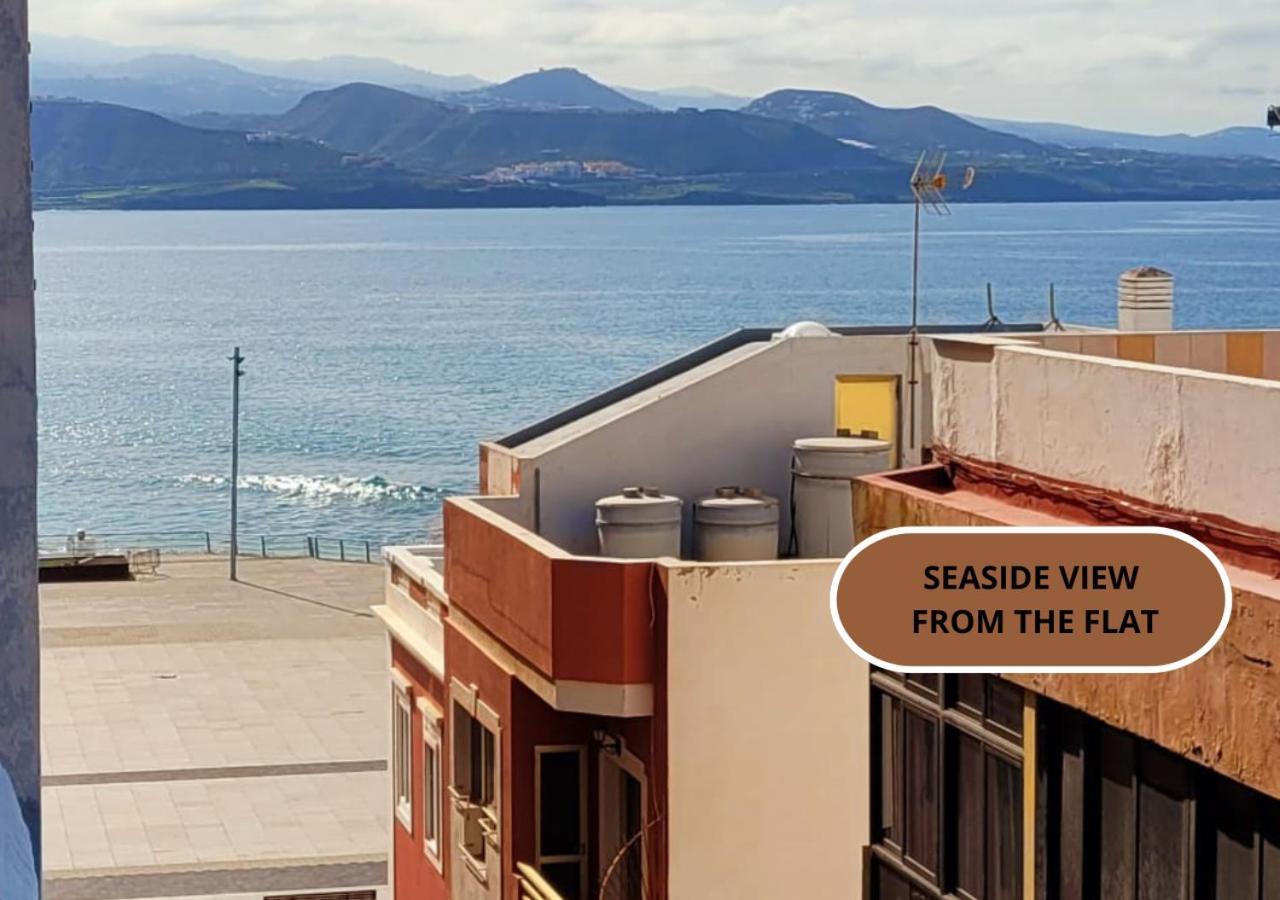 Casita Canaria Playa Beachfront Access & Lateral Ocean View With Terrace Las Palmas de Gran Canaria Eksteriør billede
