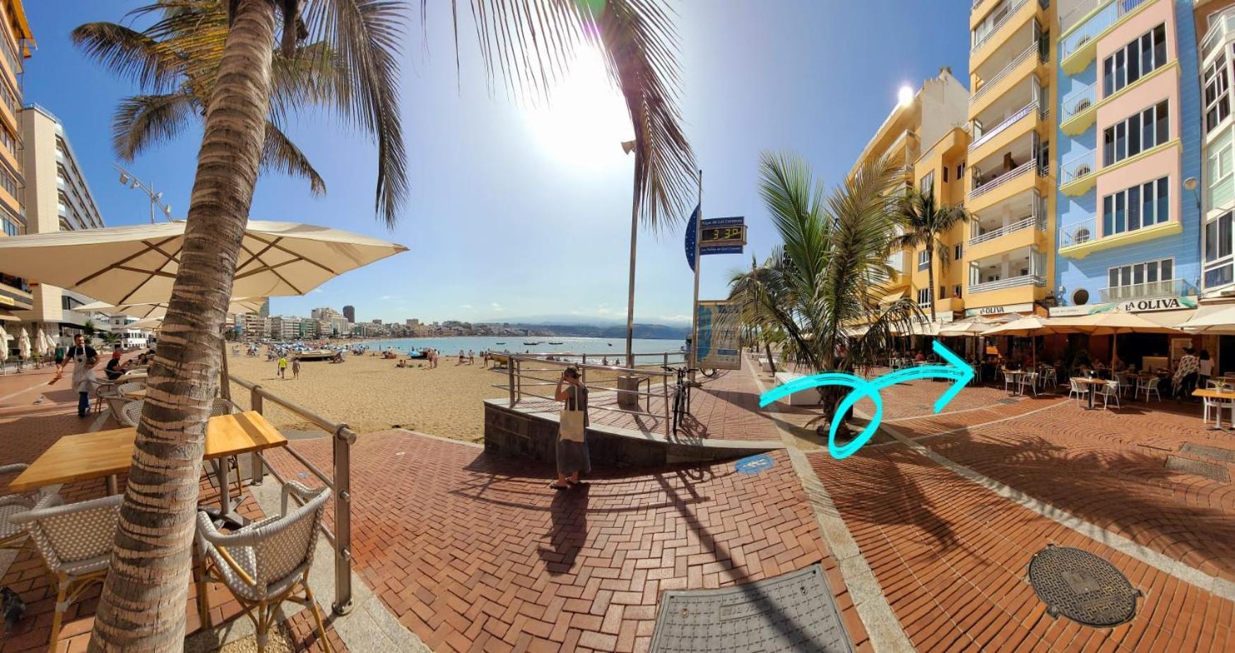 Casita Canaria Playa Beachfront Access & Lateral Ocean View With Terrace Las Palmas de Gran Canaria Eksteriør billede